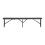 2Pcs Black Rattan Effect Plastic Outdoor Garden Folding Bench Set 2