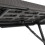 2Pcs Black Rattan Effect Plastic Outdoor Garden Folding Bench Set 7