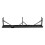 2Pcs Black Rattan Effect Plastic Outdoor Garden Folding Bench Set 4