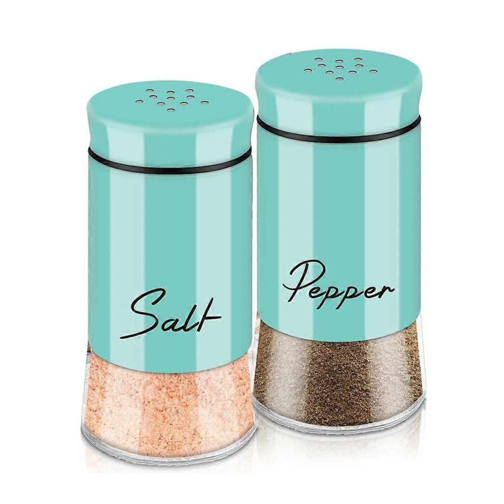 Salt and Pepper Shakers Set with Stainless Steel Lid for Kitchen Gadgets Cooking Spice Dispenser-C