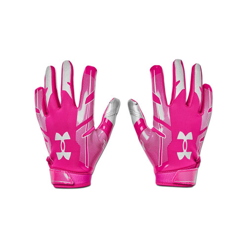 Under Armour Under Armour αγορίστικα γάντια ποδοσφαίρου F8, Tropic Pink/Metallic Silver, Youth Medium 2