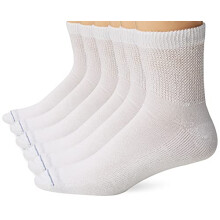 Dr. Scholl's Women's Diabetes & Circulator - 4 6 Pair Packs Socks, White, 10 US