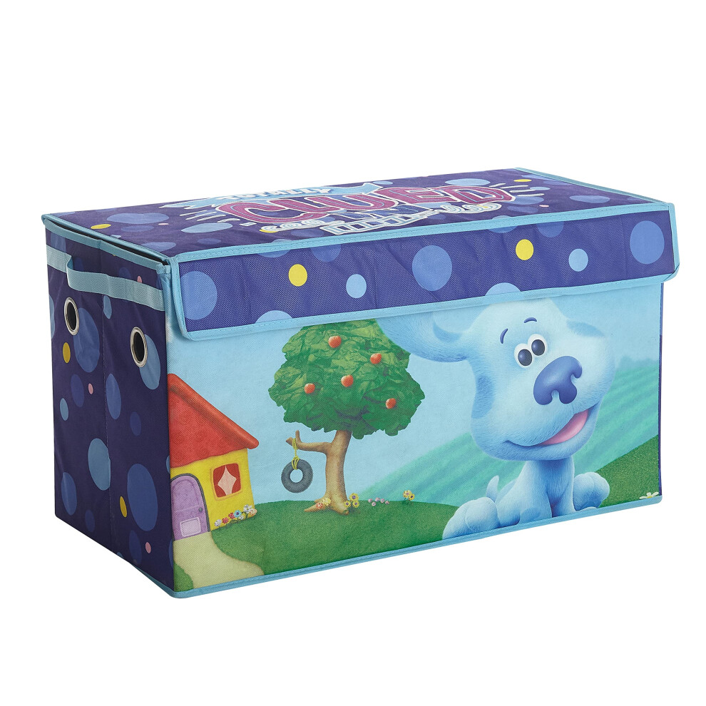 Coffre de rangement pliable pour enfants Idea Nuova Nickelodeon Blues Clues, robuste et avec couvercle