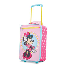 AMERIcAN TOURISTER Kids Disney Softside Upright Luggage Telescoping Handles Minnie carry-On 18-Inch