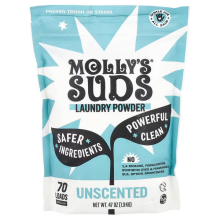 Molly's Suds, Vaatteiden Pesupulveri, Unscented, 47 oz (1.3 kg)