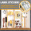 SpaceAid Bamboo Dirker Dividers with Labels Kitchen Adjustable Dather Organizors Organization Extensible pour les commodes de bureau a domicile e 3