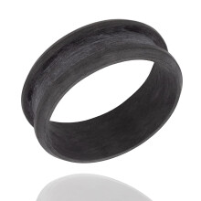 Wapiti Designs ringkerneemne til fremstilling af indl?gssmykker (8 mm kulfiber 6.5)