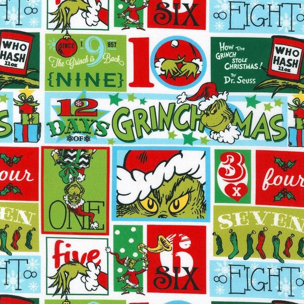 Robert Kaufman Fabrics How The Grinch Stole Christmas Dr Seuss Who Vil
