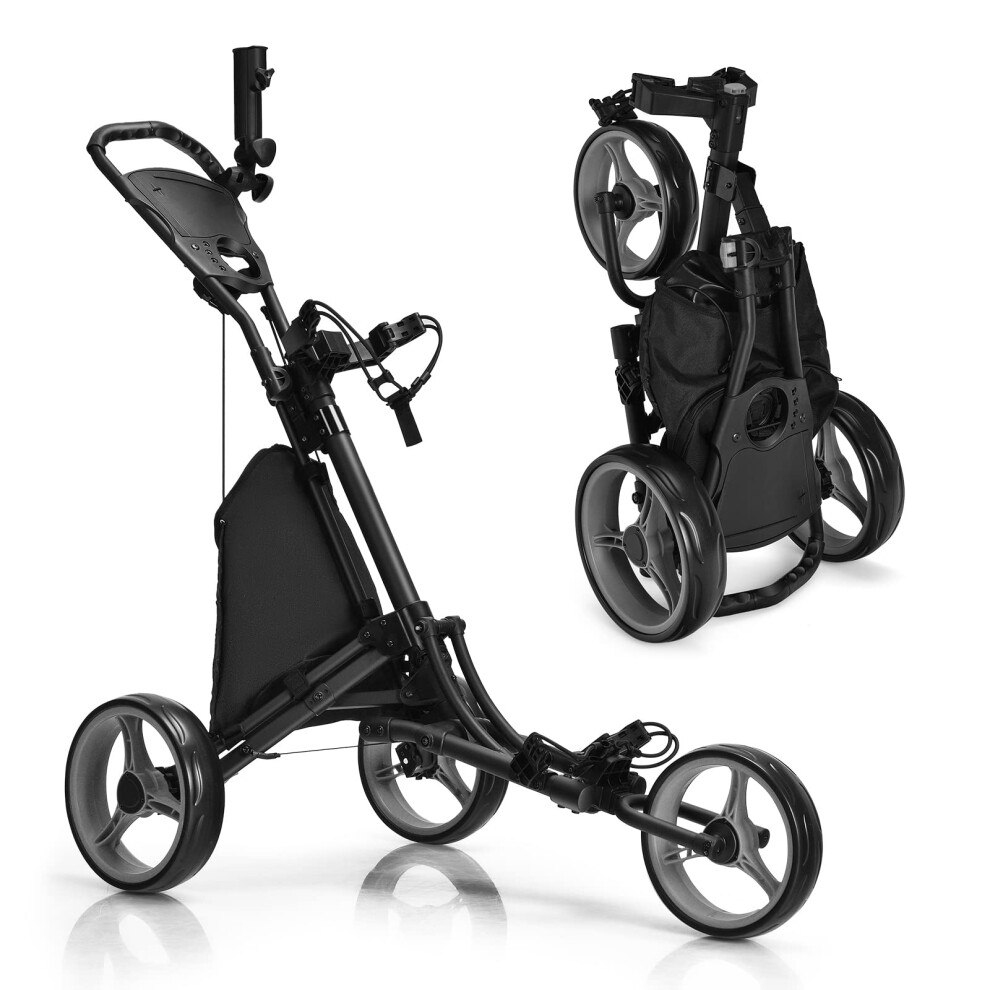 DORTALA Chariot de golf     3 roues Chariot de golf     pliage rapide
