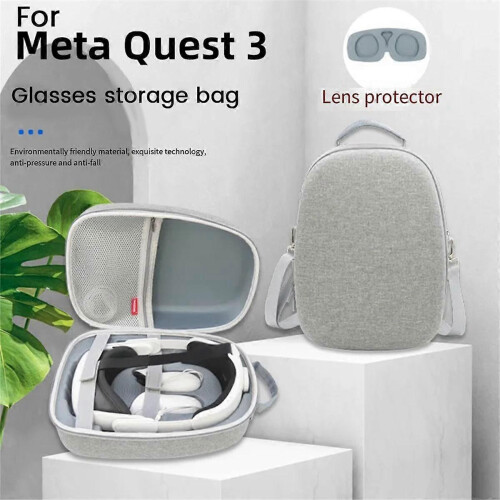 Storage Bag with Shoulder Strap for Meta Quest3 VR Headset Case for Meta Quest3 Storage Box VR Protection Shell Box A 2