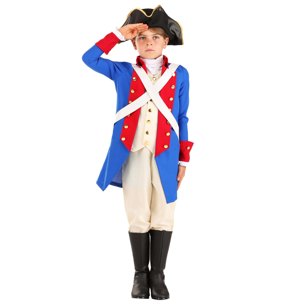 Photos - Fancy Dress Fun Costumes American Revolution Soldier Costume for Kids Medium FUN1265CH