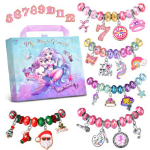 Charm-Armband-Bastelset & Einhorn/Meerjungfrau-M   dchen-Spielzeug - ideales Basteln f   r