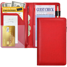 Server Books For Waitress/Waiter Book with Zipper Money Pocket Cute Wa