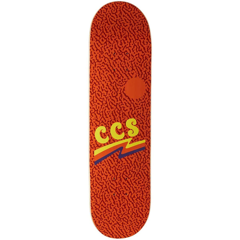 [CCS] Wavy Times Skateboard Deck Orange 7.50