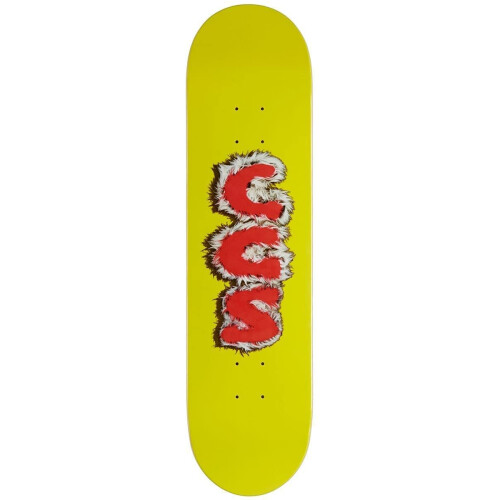 CCS [CCS] Furry Buchstaben Skateboard Deck Gelb 7.75"