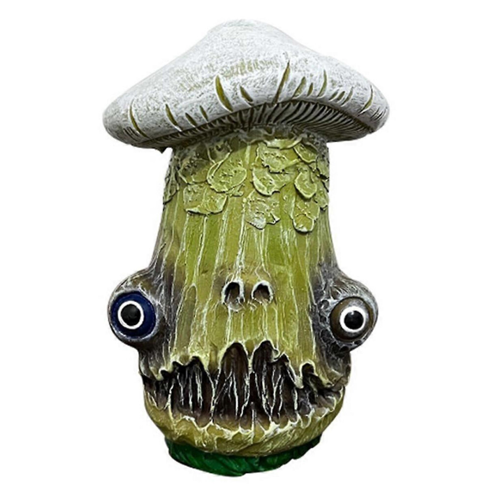 Halloween Skull Mushroom Sculpture, Resin Crafts, Home Garden Office Desktop Decoration C