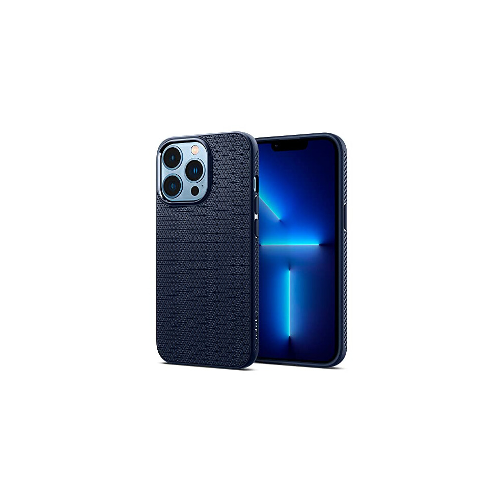 Spigen Liquid Air Armor Designed For Iphone 13 Pro Case (2021) - Navy Blue