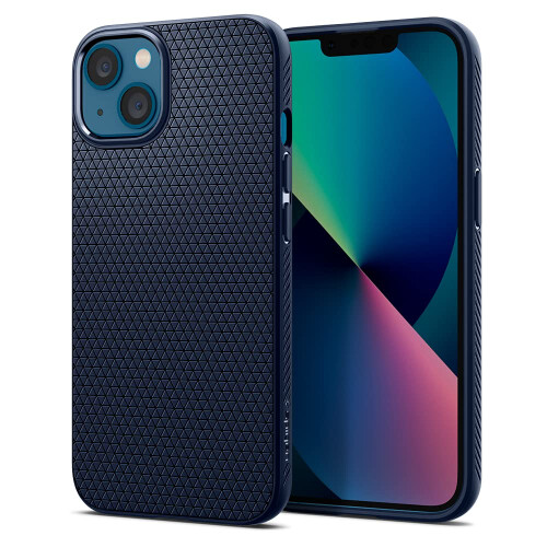 Spigen Spigen Liquid Air Armor Designed for iPhone 13 case (2021) - Navy Blue