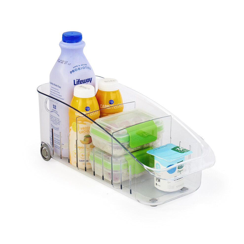 Youcopia Rollout Fridge Drawer 6"""" Bpa-Free Clear Rolling Refrigerato