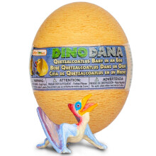 Safari Ltd. Dino Dana Baby Quetzalcoatlus i ?ggefigur - 4,5"""" Dinosaur Egg - P?dagogisk leget?j til drenge, piger og b?rn i alderen 3+