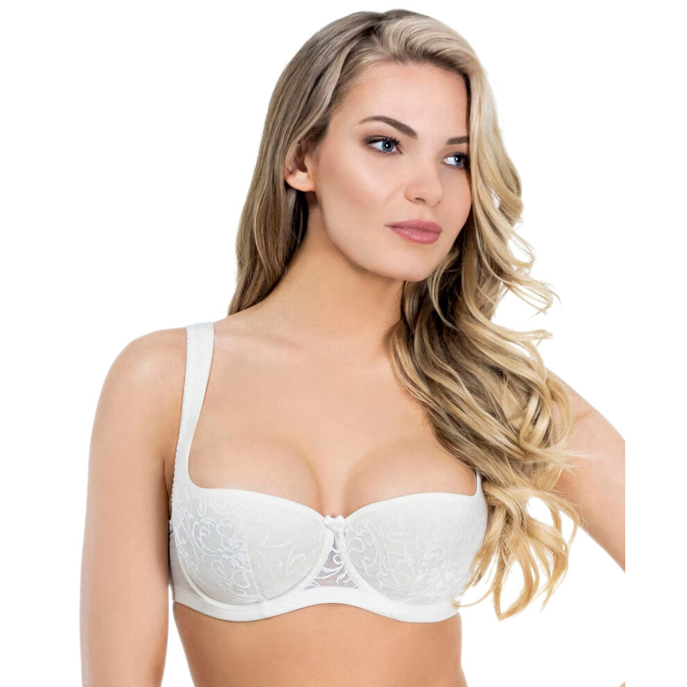 Soutien-gorge balconnet     bretelles rembourr   es pour femme Rosme collection grand Ivor