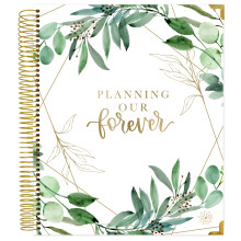 bloom daily suunnittelijat Kovakantinen Wedding Day Planner Morsiuspivkirja ja -jrjestj (pivttymtn) - 9"""" x 11"""" - Planning Our Forever