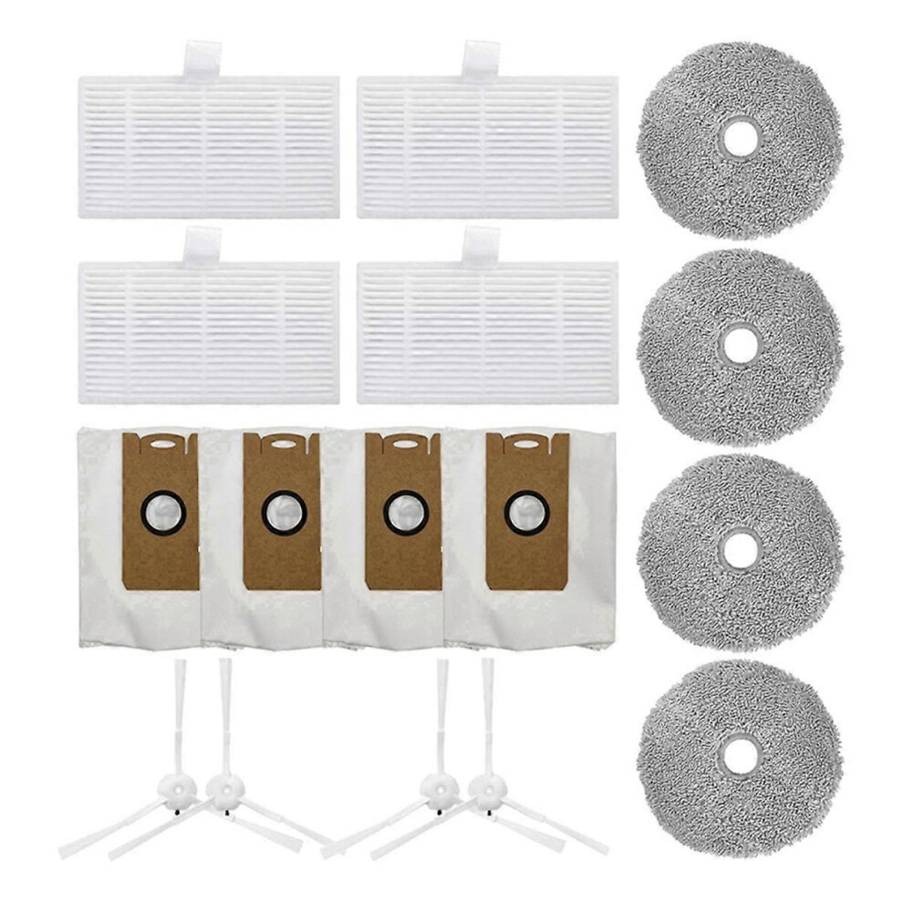 For W2 Spare Parts Side Brush Hepa Filers Mop Cloths Dust Bag Replacement Robot Vacuum Cleaner Parts