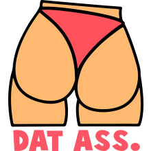 Dat Ass Swimsuit Vinyl Decal Sticker Car Truck Van SUV Window Wall Cup Laptop One 5 Inch Decal MKS1706