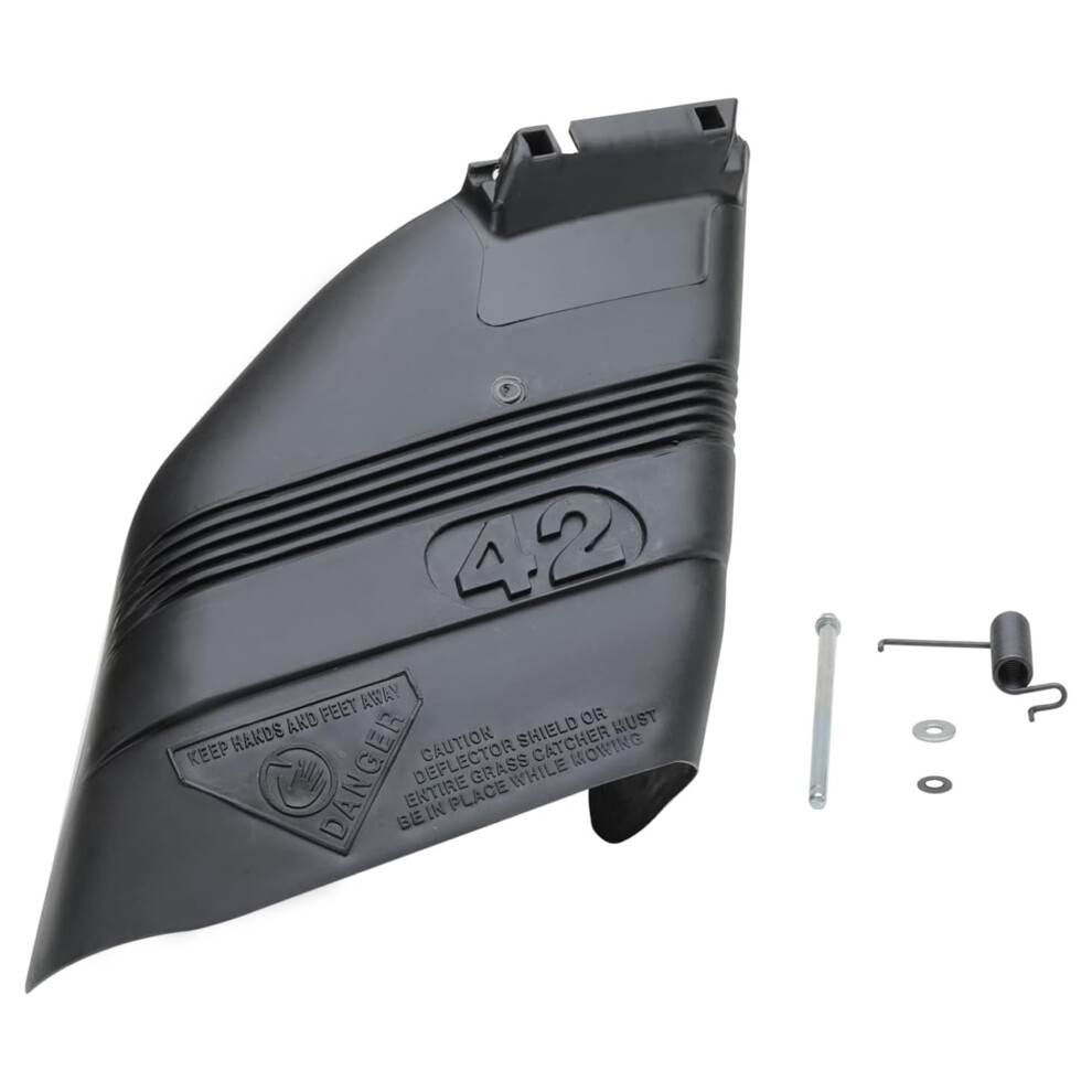 VIRTIONZ 42 Compatible Replacement for Craftsman Riding Mower Deck Deflector Shield 130968 with MOUNTING Hardware