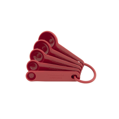 Set de linguri de masurat universal KitchenAid, 5 buca?i, ro?u