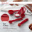 Set de linguri de masurat universal KitchenAid, 5 buca?i, ro?u 5
