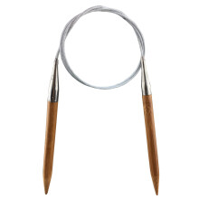 WEABETFU BAMBOO Circular Knitting Needle de 40 de inci Lungime pentru DIY creativ manual ?i orice proiecte de fire de ?esatura Dimensiunea SUA 10