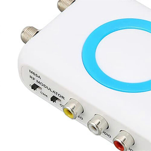 Digital RF Modulator, M65ANTSC RF Modulator RCA to RF Modulator, VHF Demodulator Converter for CATV Systems 1