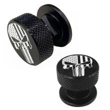 Svejsning Hood Helmet Pipeliner Fastgørelseselementer-1pair sort USA Flag Mønster Aluminium Hjelm Pipeliner Hovedbeklædning Udskiftning Dele Tilb