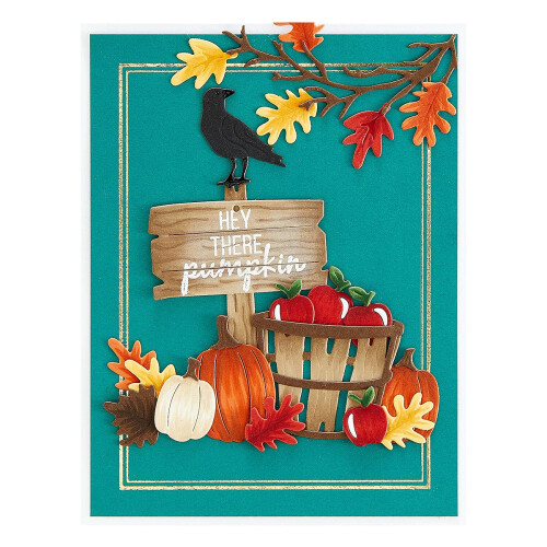 Kovov    raznice Spellbinders Welcome Fall 2