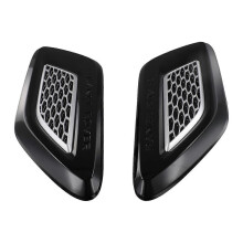 2PCS Car Front Hood Vent Air Grille Cover W/ Silver for Range Sport 2014-2017 LR052979 LR052981