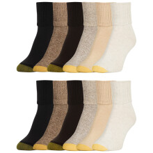 Goldtoe Womens Classic Turn Cuff sokker Multipair