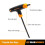 GEARWRENCH 7 Τεμάχια SAE T-Handle Κλειδί Hex Ball End - 83515 4