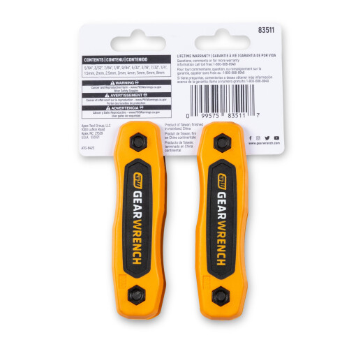 GEARWRENCH 17 Τεμαχίων SAE/Μετρικό Σετ Πτυσσόμενων Εξαγών Κλειδιών - 83511 2