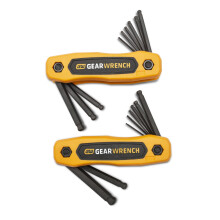 GEARWRENCH 17 Τεμαχίων SAE/Μετρικό Σετ Πτυσσόμενων Εξαγών Κλειδιών - 83511