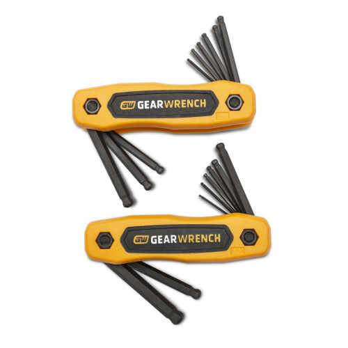 GEARWRENCH 17 Τεμαχίων SAE/Μετρικό Σετ Πτυσσόμενων Εξαγών Κλειδιών - 83511