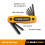 GEARWRENCH 17 Τεμαχίων SAE/Μετρικό Σετ Πτυσσόμενων Εξαγών Κλειδιών - 83511 4