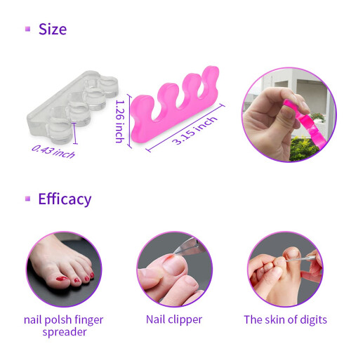 Toe Spacers Toe Separators for Nail Polish Toe Separators Use for Sepa 2
