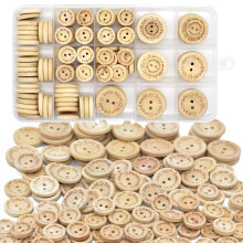 150 buc nasturi lucrati manual din lemn pentru cusut butoane rotunde cu 2 gauri pentru cusut accesorii imbracaminte Proiecte de bricolaj decorati
