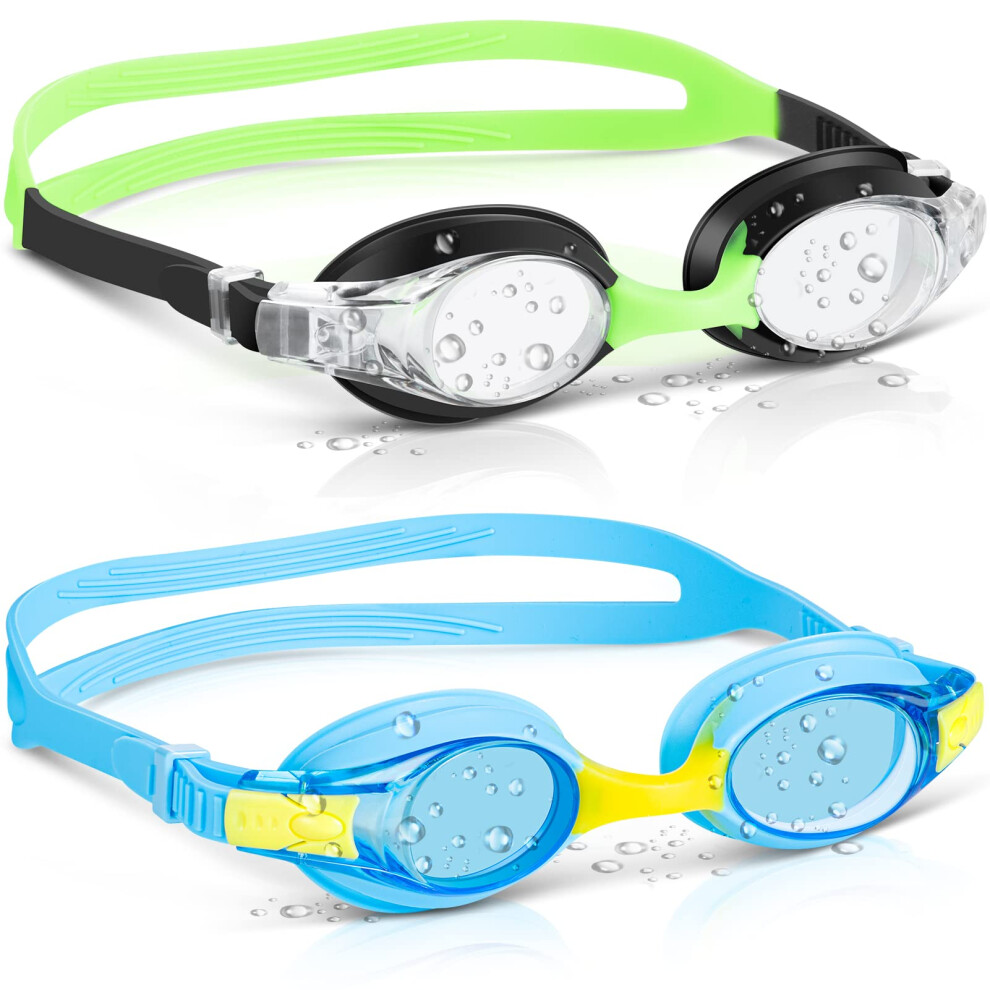 Portzon Unisex-kids swim goggles Anti Fog goggles for kids No Leaking