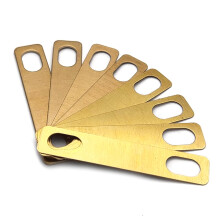 8PCS SAPHUE Gitaar Neus Shims 4Pcs 0.2mm, 2Pcs 0.5mm en 2Pcs 1mm Dikte Messing Shims
