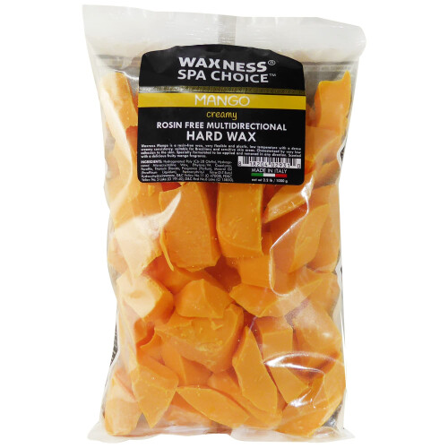 Waxness Spa Choice Ρητίνης Χωρίς Πολυκατεύθυνση Σκληρός Κερί Μάνγκο 2.2 lb / 1 kg 1