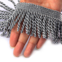 HedongHexi Fredzle do zaslon Bullion Fringe Tapicerka 5/10 jardσw x 2,5 cala Wykonczenia tkaninowe Szycie DIY Dekoracje na ubrania z zaslona na sofe