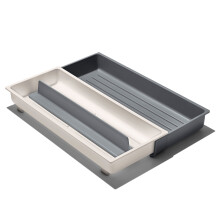 Organiseur extensible pour tiroir de cuisine OXO Good Grips, blanc