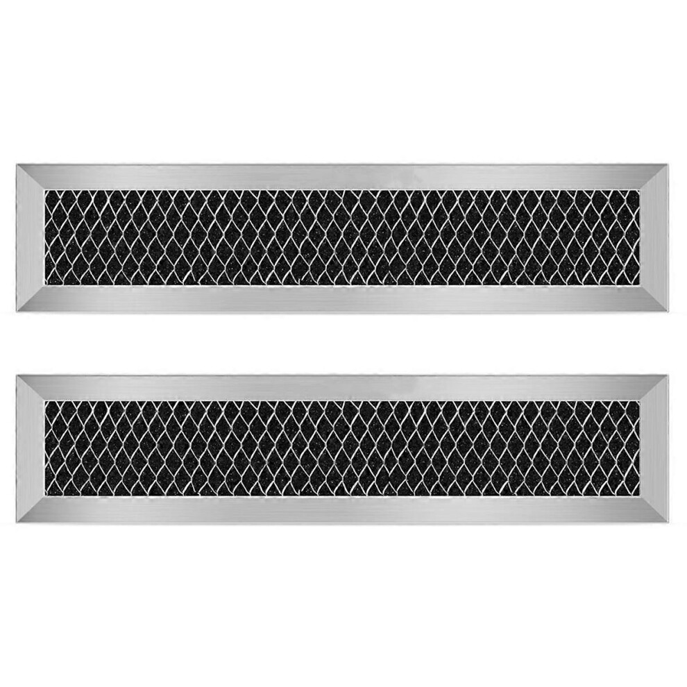 2Pcs Microwave Charcoal Filter Replacement for Jx81L Wb02X11550 Microwave Filter Replacement 10Inch Air Carbon Filter